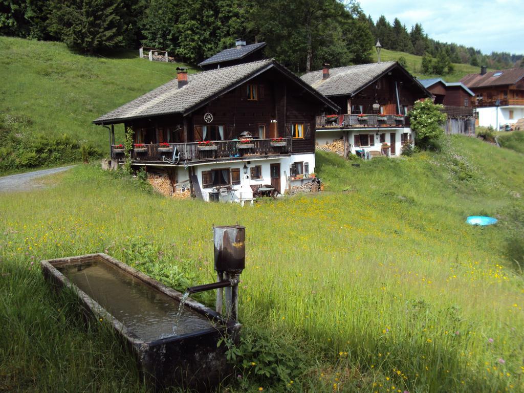 Ferienwohnungen Im Blockhaus Metzler Schwarzenberg im Bregenzerwald Exterior photo