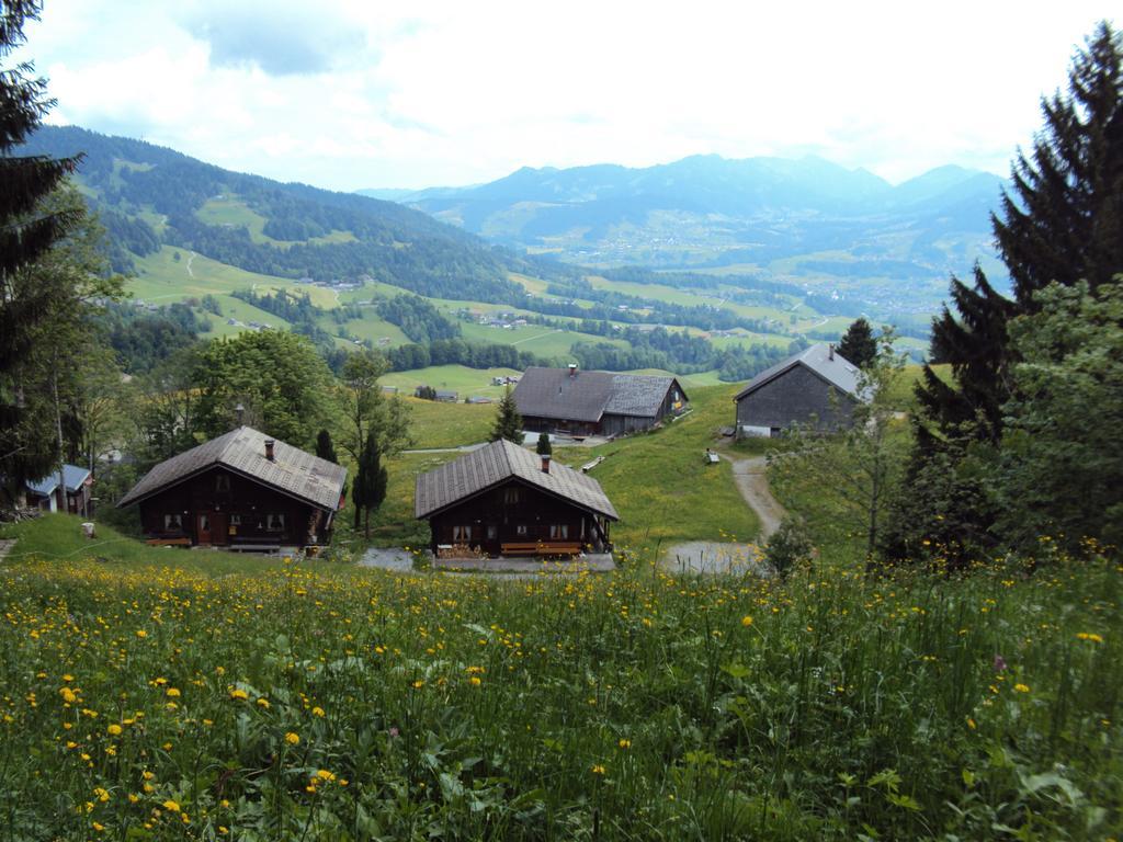 Ferienwohnungen Im Blockhaus Metzler Schwarzenberg im Bregenzerwald Exterior photo